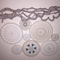 Wand Deco patroon - 8 mandala's -